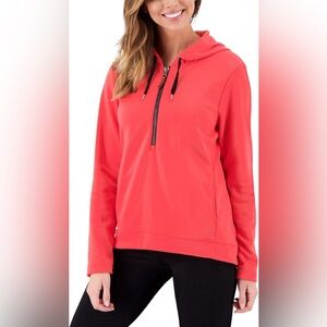 NWOT Women Obermeyer Shawnie Fleece Hoodie Small Half‎ Zip Ski Base Layer Winter